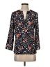 Daniel Rainn 100% Polyester Floral Black 3/4 Sleeve Blouse Size S - photo 1