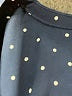 Intermix 100% Polyester Polka Dots Blue Short Sleeve Blouse Size S (estimated) - photo 7