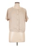 Unbranded Tan Short Sleeve Blouse Size L (estimated) - photo 1