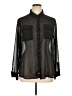 Old Navy 100% Polyester Polka Dots Black Long Sleeve Blouse Size XL - photo 1