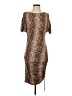 W by Worth Paisley Brown Cocktail Dress Size P (petite) - photo 1
