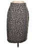 Talbots Animal Print Gray Casual Skirt Size 4 - photo 1