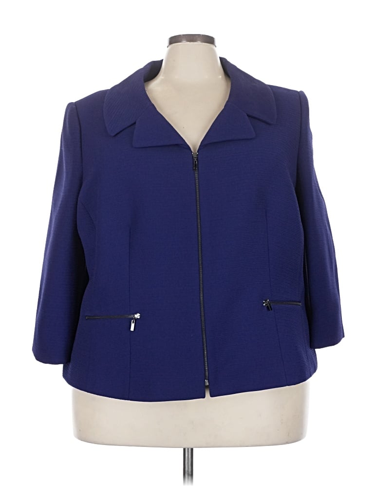 Pre-owned Tahari By Asl Jacket In Blue