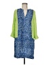 Etcetera Print Blue Casual Dress Size 8 - photo 1