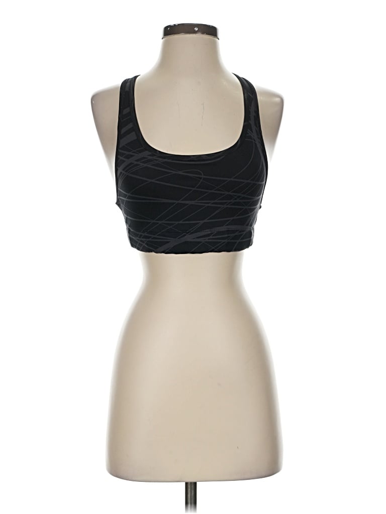 Pre-owned Unbranded Sports Bra In Black