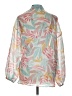 Colleen Lopez 100% Polyester Tropical Teal Long Sleeve Blouse Size L - photo 2