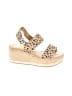 Dolce Vita Animal Print Gold Tan Sandals Size 9 1/2 - photo 1