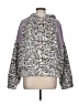 Hem & Thread 100% Polyester Animal Print Purple Sweatshirt Size L - photo 1