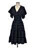 Max Studio Stripes Blue Casual Dress Size XS - photo 1