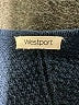 Westport 100% Cotton Chevron-herringbone Blue Pullover Sweater Size 2X - photo 7