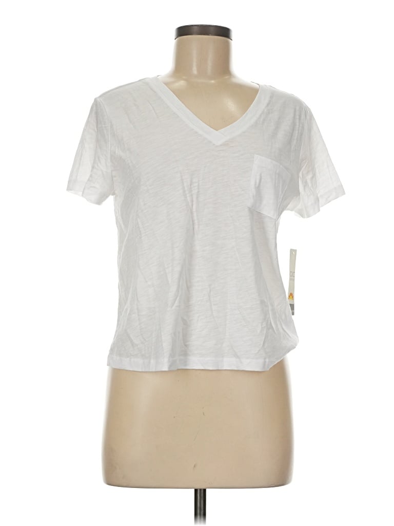 Pre-owned C&c California Short Sleeve T-shirt In White