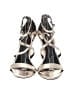 Antonio Melani 100% Leather Metallic Silver Gold Sandals Size 7 1/2 - photo 2