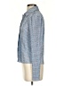 Glamorous 100% Polyester Houndstooth Blue Long Sleeve Blouse Size 2 - photo 5