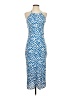 Unbranded Graphic Blue Cocktail Dress Size XS (estimated) - photo 1