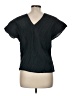 Unbranded Black Blue Short Sleeve Blouse Size M - photo 2