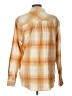 Weatherproof Plaid Orange Long Sleeve Blouse Size L - photo 2
