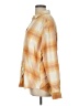 Weatherproof Plaid Orange Long Sleeve Blouse Size L - photo 5