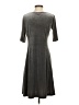 Lands' End Solid Gray Casual Dress Size S - photo 2
