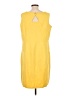Talbots Yellow Casual Dress Size 12W - photo 2