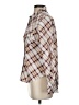 Assorted Brands Plaid Brown Long Sleeve Button-Down Shirt Size S - photo 5
