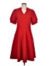 Unbranded Solid Red Cocktail Dress Size L - photo 1