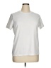 Lands' End 100% Polyester Solid Ivory Active T-Shirt Size XL - photo 1