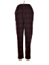 Unbranded Plaid Burgundy Casual Pants Size M - photo 1