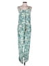 Tamara Catz Paisley Teal Jumpsuit Size L - photo 1