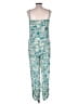 Tamara Catz Paisley Teal Jumpsuit Size L - photo 2