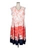 Covington Print Orange Casual Dress Size 24 - photo 1