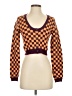Zara Checkered-gingham Orange Pullover Sweater Size S - photo 1