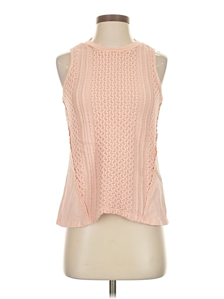 Pre-owned Saturday Sunday Tank Top Pink Halter Neckline Tops