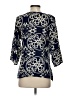 Escapada 100% Rayon Blue 3/4 Sleeve Blouse Size XS - photo 2