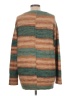 Intermix Stripes Brown Wool Cardigan Size L - photo 2