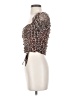 2Bella Brown Short Sleeve Top Size S - photo 5