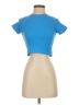 Assorted Brands Blue Short Sleeve Turtleneck Size S - photo 1