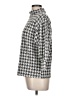 Ann Taylor Houndstooth Gray 3/4 Sleeve Blouse Size L - photo 5