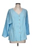 Unbranded 100% Polyester Blue 3/4 Sleeve Blouse Size L - photo 1