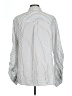 CAbi 100% Cotton Stripes Silver Long Sleeve Button-Down Shirt Size L - photo 2