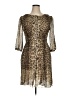 Talbots 100% Polyester Animal Print Brown Cocktail Dress Size 14 - photo 1