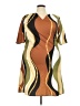 Emery Rose Graphic Brown Casual Dress Size 2X - photo 1