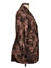 Think Tank 100% Polyester Print Brown Blazer Size L - photo 4