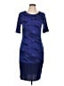 Lularoe Graphic Blue Casual Dress Size L - photo 1
