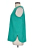 Ann Taylor 100% Polyester Teal Sleeveless Blouse Size 10 - photo 5