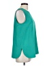 Ann Taylor 100% Polyester Teal Sleeveless Blouse Size 10 - photo 4