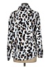 Beachsissi Animal Print Silver Long Sleeve Blouse Size M - photo 2