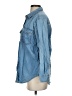 Topshop Blue Long Sleeve Button-Down Shirt Size 2 - photo 5