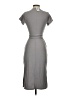 Socialite Solid Gray Casual Dress Size XS - photo 2
