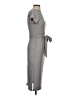 Socialite Solid Gray Casual Dress Size XS - photo 4