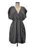 H&M 100% Polyester Solid Gray Cocktail Dress Size 6 - photo 1